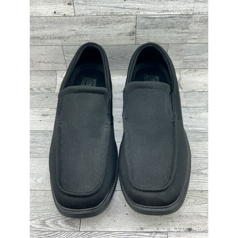 Skechers DressKnit Relaxed‎ Fit Mens Black Slip On Loafers 65134 Size 8.5 BBK